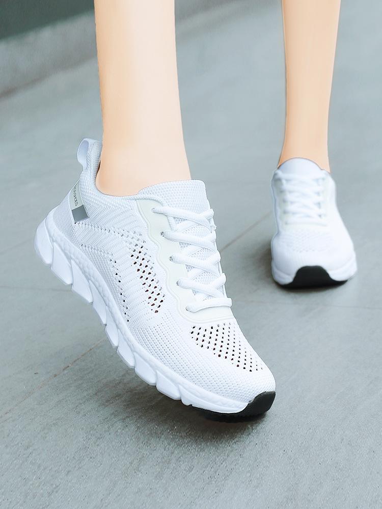 Summer casual shoes thin breathable ultra-light soft sole long standing not tired feet sports shoes hollow single net
