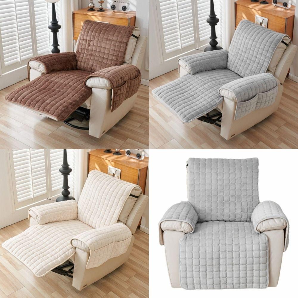 Non-Slip Armchair Cover Flannel Plush Plush Chair Covers New Sofa Slipcovers Home Use