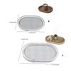 Multipurpose Large Oval Plate Shaped Silicone Tray Adds Warmth Portable for Home Gatherings And Coffee Shop Displays