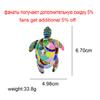 Colorful Enamel Sea Turtle Brooches For Women Rhinestone Fashion Animal Pin Vintage Accessories High Quality New