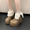 Fashion Platform Thick Sole Women Fur Snow Boots Outdoor Comfort Shoes Winter Warm Cotton Short Botas Para Mujer