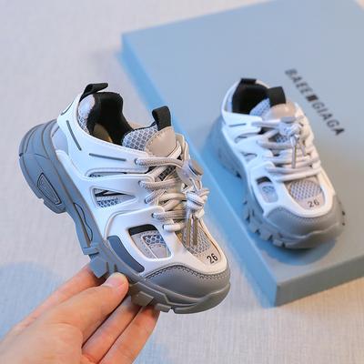 Turnschuhe für Kinder, Jungen und Mädchen, hochwertige Kinder-Sportschuhe mit Klettverschluss, atmungsaktive Tennisschuhe, weiche Sohle, rutschfeste Laufschuhe
