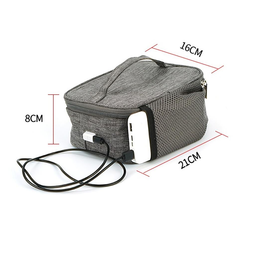Waterproof Multifunction USB Heating Lunch Box Insulation Bag Car Outdoor Office