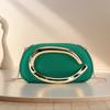 Women Retro Gold Metal Box Clutch Bag Vintage Evening Bags Luxury Designer Fashion Wedding Party Elegant Handbag with Chain
