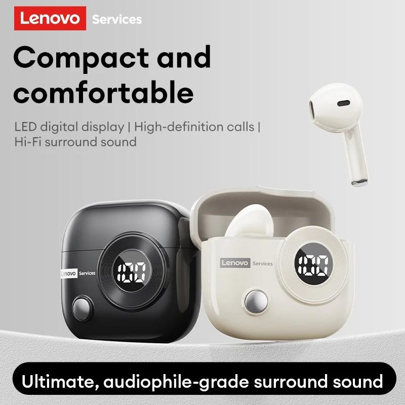 Original Lenovo LE233 Wireless Earphones HD Call Zero Lag Bluetooth 6.0 Headphone Long Battery Life Level Display Game/Music Dual-Mic Earbud
