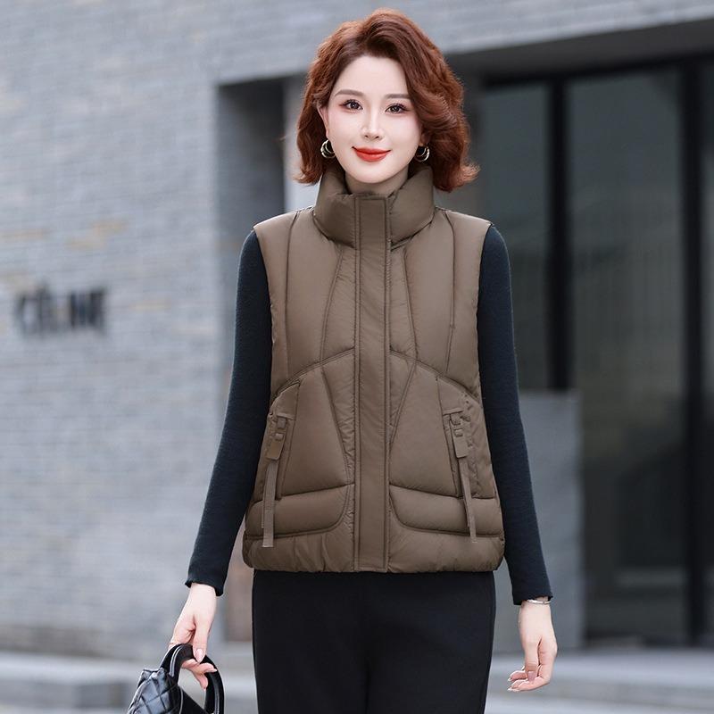Vest women's short outer wear new autumn and winter loose versatile vest thickened vest