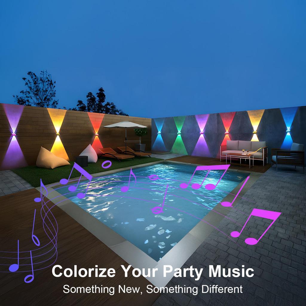 Smart Colorful LED Pathway Lamp with Bluetooth App Voice Control for Indoor/Outdoor Decoration
