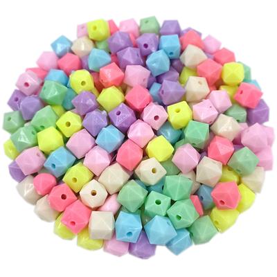 Creative for Jewelry Bracelet Making Mixed Color Loose Beads 50-200Pcs Fashion Geometry DIY Accessories Candy Color  Accessories