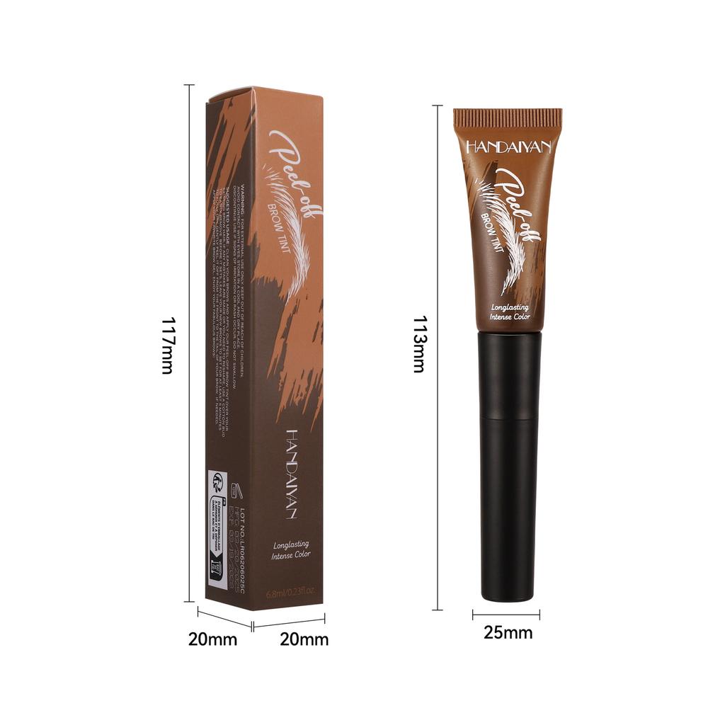 Gel Sopracciglia Strappabile, Colore a Lunga Tenuta, Impermeabile, Effetto Trucco Naturale, Facile da Applicare, E Modella le Sopracciglia Trucco Quotidiano da Campus