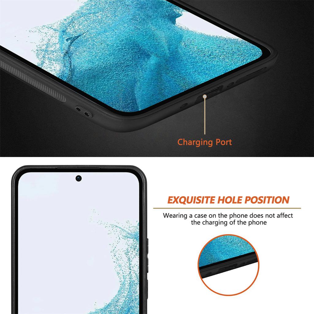 For Samsung Galaxy A54 5G Carbon Fiber Texture PU Leather Coated TPU Protective Case Anti-scratch Cell Phone Cover