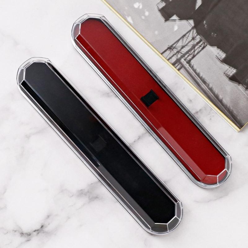 Clearly View Pen Box Compactly Rectangular Transparent Box For Pen Pencils Erasers School Office Organizers