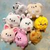 8pcs Straykids Plush Egg Keychain Rabbit Fur Mini Plush toy Han Pendant Keychain Fans Gift Animals Stuffed Plushie Doll