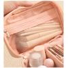 Makeup Bag Large Capacity Handheld Cosmetics Storage Bag Portable Travel Toiletry Bag Multifunctional Women Skincare Product Storage Bag Handbag