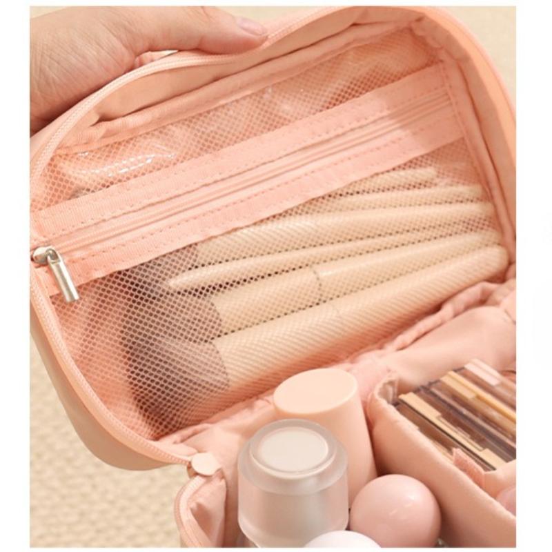 Makeup Bag Large Capacity Handheld Cosmetics Storage Bag Portable Travel Toiletry Bag Multifunctional Women Skincare Product Storage Bag Handbag