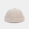 Thick Brimless Hats Solid Color Pumpkin Hat Fashion Skull Beanie Cap  Women