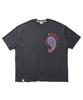A NOTHING Paisley Prt. Cut-Out 1/2 Tee (Charcoal)