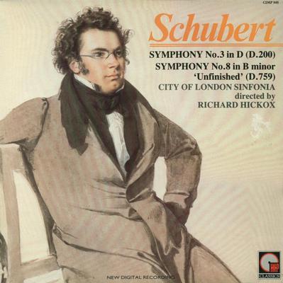 LP Record CITY OF LONDON SINFONIA DIRECTED BY - Symphony No. 3 (D.200) & No. 8 In B CIMP848 IMP Classics 1987 UK Classical Used