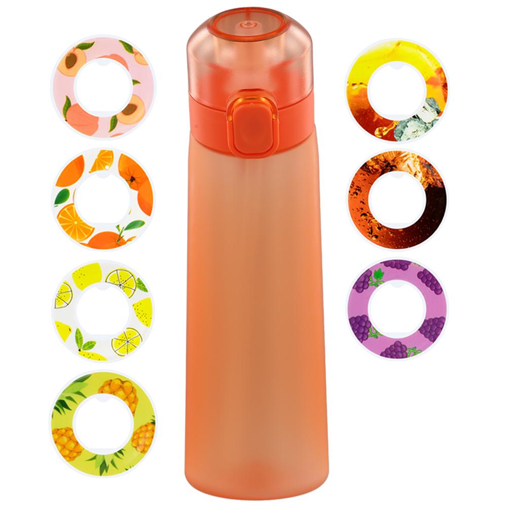 650ML Flavored Water Bottle Scent Up Water Cup 7 Fruit Fragrance Pods Water Cup With Straw Leak Proof for Outdoor Sports