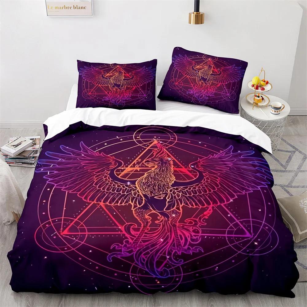 Phoenix Nirvana Duvet Cover Set Soft Fire Patterned Bedding Sets for Children Adults Teens Polyester Comforter Cover King Size