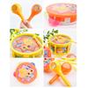Children's Toy Rhythm Instrument(Drum, Tambourine, Maracas) Set