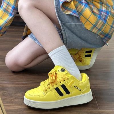 Campus high-value gele chubby brood schoenen dames mesh herfst veelzijdig vrijetijds sport skateboard schoenen