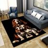 Tappeto Basset Hound per Soggiorno Camera da Letto Casa Decorazione Divano, Tappetino Antiscivolo per Giochi Bambini