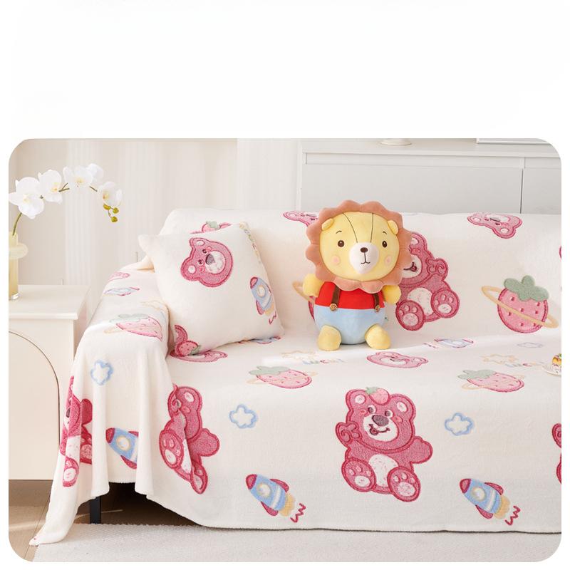 Autumn and Winter Sofa Cover Cloth Sofa Towel Super Soft Sofa Cushion Machine Washable Dust Towel Sofa Blanket