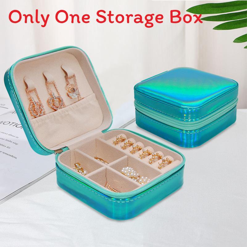 Fashion Mini Jewelry Box With Upgraded Pu Leather For Earrings And Necklace Storage