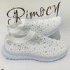 2026 New Crystal Breathable Mesh Sneaker Shoes for Women Comfortable Soft Bottom Flats Plus Size 43 N Slip Casual Shoes Woman