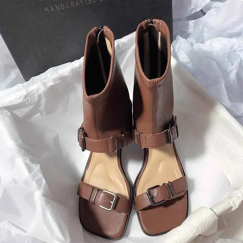 Fashion High Heels Women Sandals Designer Open Toe Shoes Summer Chunky Woman Cool Boots 2025 Fashion Dress New Party Sandalias De Mujer