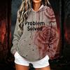 Women's Fashion Hooded Long Sleeve Sweatshirt for Casual Wear