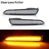 2pcs Car Front Side Marker Parking Lights Fender Corner LED Amber  Fit for 2010-2012 Ford Fusion(aka Mendeo) Turn Signal Light