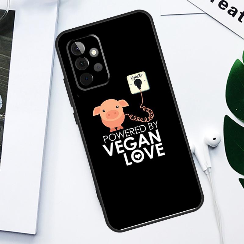 Vegetarian VEGAN ANIMAL LOVE VEGGIE For Samsung Galaxy A52 A22 A32 A54 A34 A14 A55 A35 A15 A53 A33 A13 A05 A06 A16 Phone Case