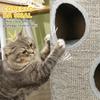 3-Tier Cat House with Sisal and Plush Scratching Post, Ø38x70cm, Light Grey
