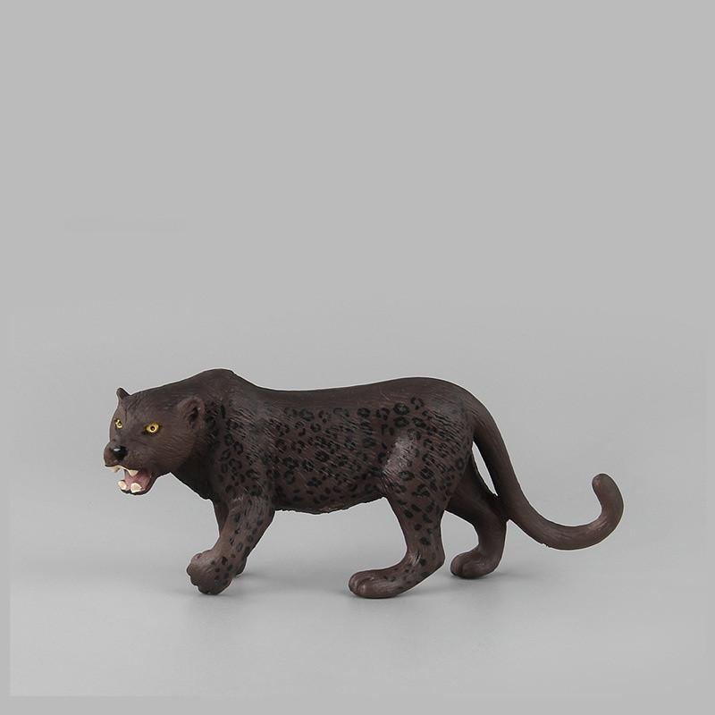 Wildlife Animal Model Toy Black Panther Figurine Jungle Decor For Collectors