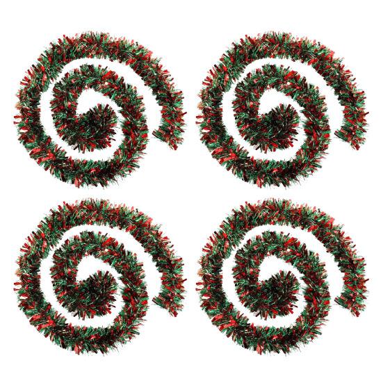 2/4/6/8/10Pcs Christmas Color Strips Christmas Ribbons Garland Indoor Outdoor Festive Decor