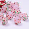 6pcs Mix Glass Fruit Pendant 3D  Enamel Strawberry Charm For Jewelry Making Bracelet Anklet Necklaces DIY Beads Pendant Findings