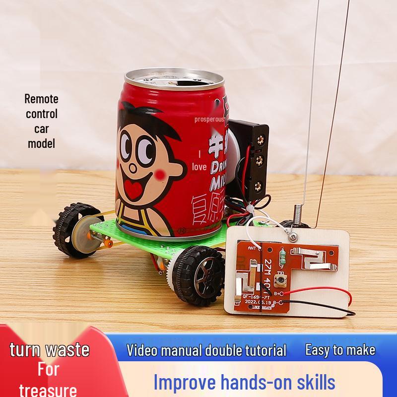 

DIY Remote Control Electric Motor Car Kit: Science Experiment and Invention Set