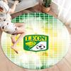 Club Leon Round Area Rug,Carpet Rug for Living Room Bedroom Sofa Playroom Decor,Non-slip Floor Mat