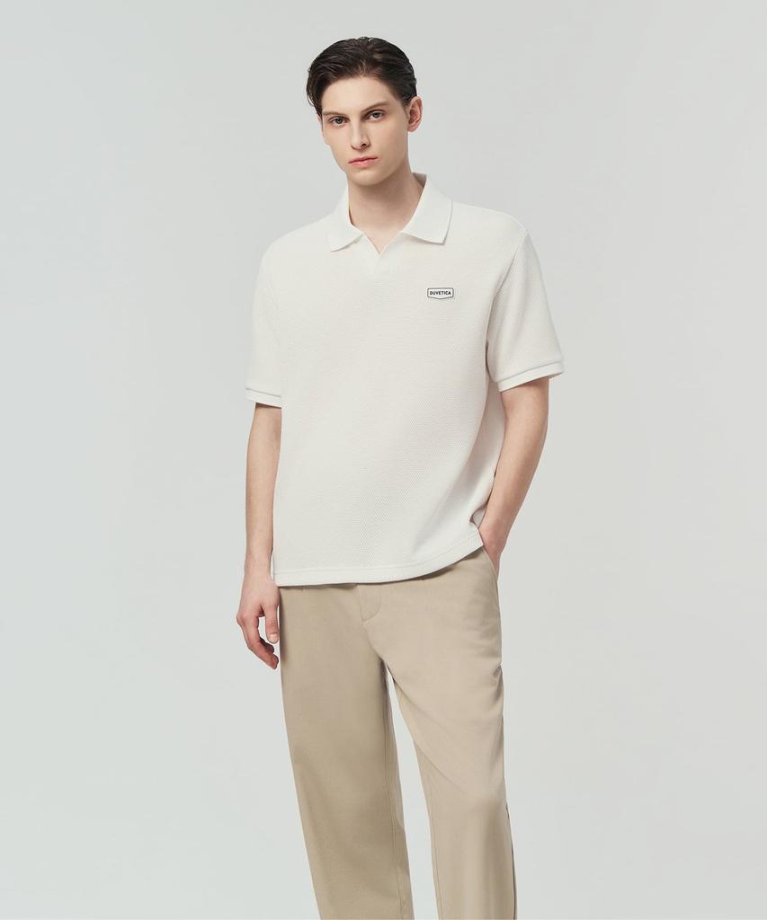 DUVETICA Matarello (Light Ivory) (Men'S Short-Sleeve Polo Shirt)