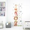 Nordic Animal Bear Lion Bunny Height Measure Wall Stickers Kids Grow Chart Wall Decals For Kids Room Baby Nursery Room