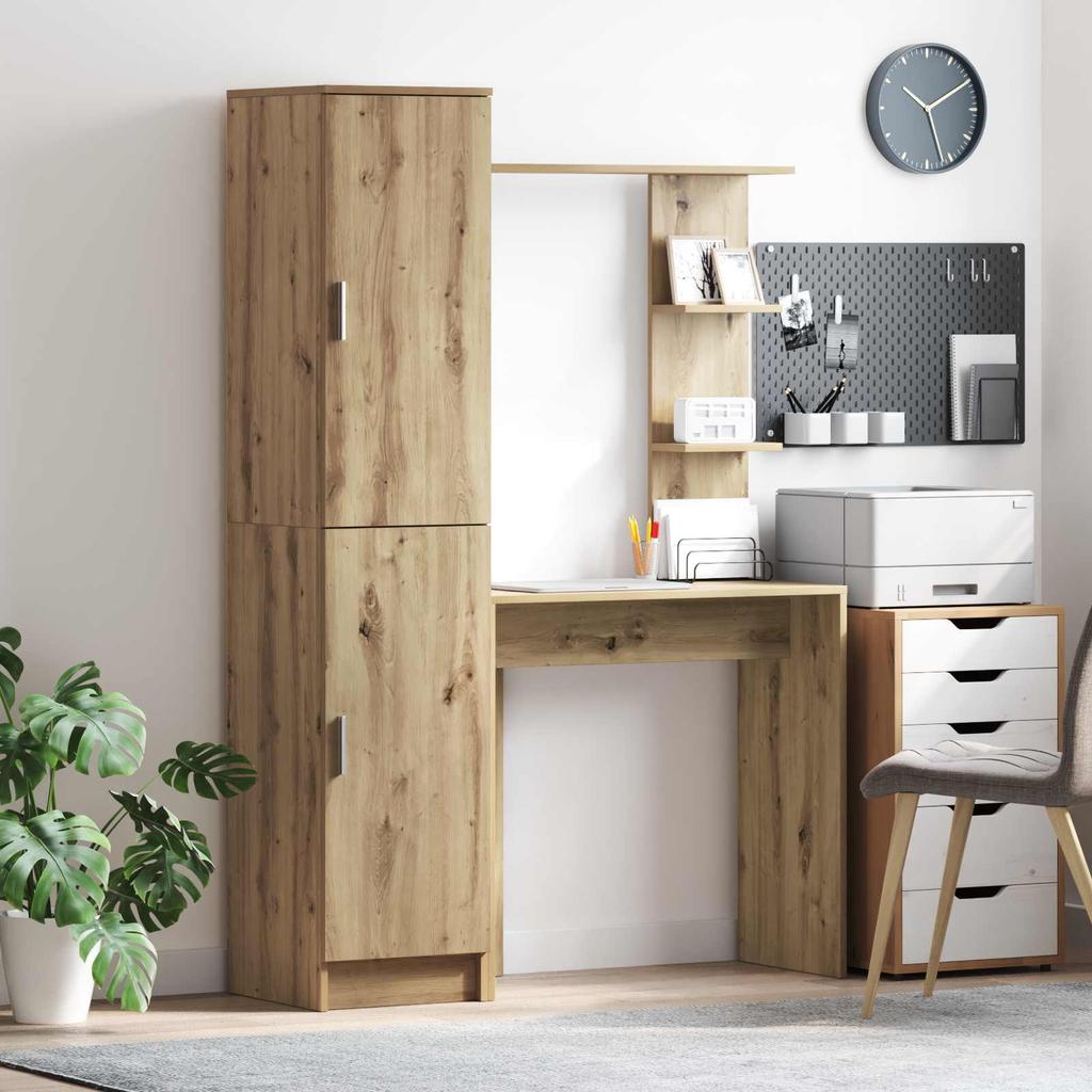 Desk Set 2 pcs Artisan Oak