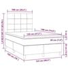 VidaXL Sommier à lattes de Lit avec Matelas et LED, Lit Rembourré, Lit Double, Lit Adulte de Chambre à Coucher Intérieur, 3270246