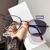 New Retro Photochromic Myopia Glasses for Women Men Large Frame Anti Blue Light Color Changing Sunglasses with Diopter 0 To -4.0