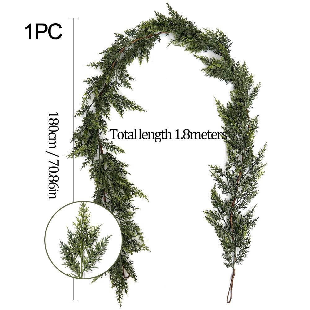 Artificial Pine Cypress Christmas Vine Decorations