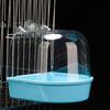 Bird Bathtub Water Injection Hole Washing Dry Cleaning Plastic Thicken Parrot Bath Box Bird Supplies