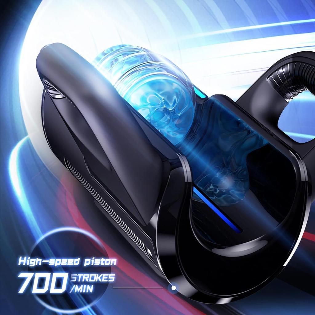 Stroj na sex Leten King s dvojitými rukojeťmi Elektrický masturbátor s přírazem pro muže Orgasmus Hračky pro dospělé 2 Měkké návleky Hlasový stimulátor penisu