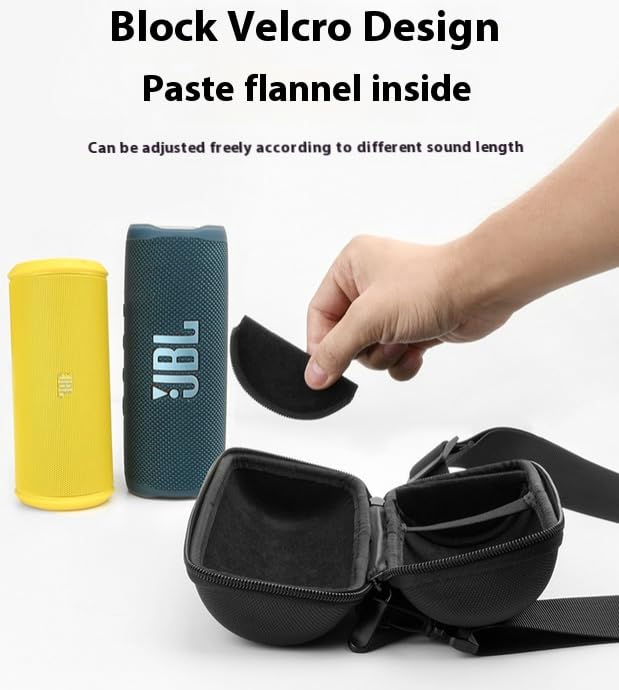 Travel Organizer Case with Shoulder Strap for JBL Flip 7/Flip 6/Flip 5/UE BOOM 3/Beats Pill+ Bluetooth Speakers, Protective Carrying Case