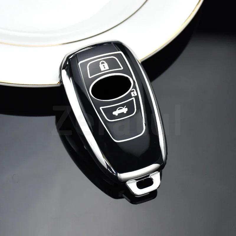 Auto Smart Key Abdeckung Hülle Tasche Für Subaru WRX XV Crosstrek Legacy BRZ Forester Impreza STi Outback 2015 - 2019 Schale Halter Schlüsselanhänger