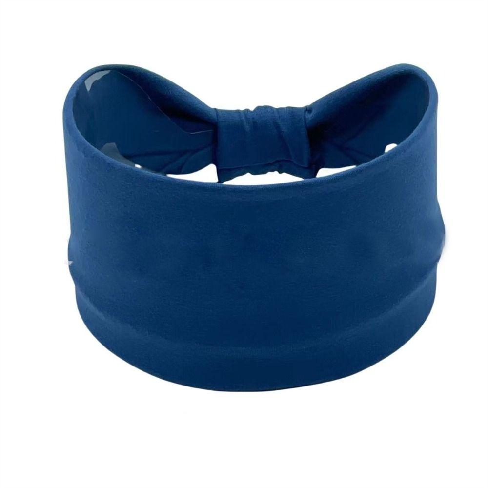 Knyttet Yoga Hårbånd Elastisk Sportshodebånd Mote Bredt Hårbånd Kvinner